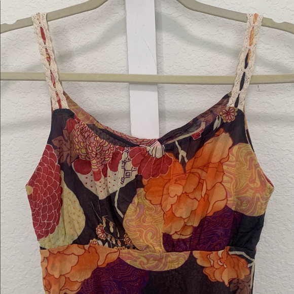 Y2K Sweet Pea Boho Floral Print Tank Top - Picture 2 of 8